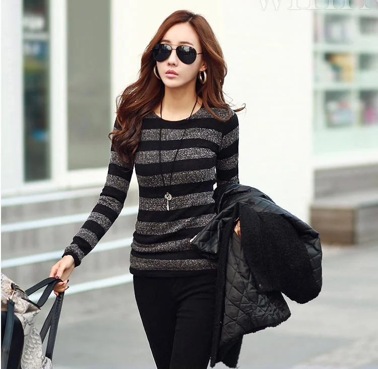 BIG SALE On New Spring Autumn Winter Slim Thin Sweaters Print Jacquard Patchwork