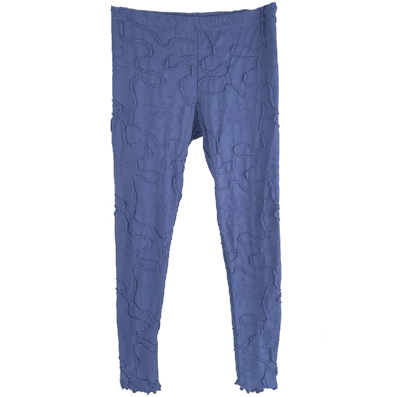 Bijou Blue Conduit Jacquard Knit Leggings