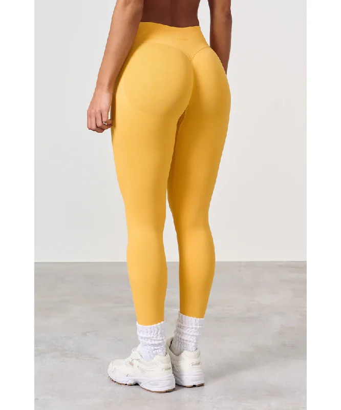 Famme Sculpt Scrunch Leggings Yellow