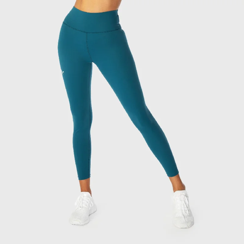 Infinity Cropped 7/8 Leggings - Blue Coral