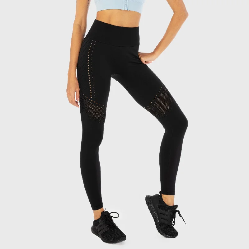 Infinity Seamless Workout Leggings - Black