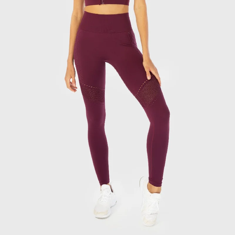 Infinity Seamless Workout Leggings - Grape