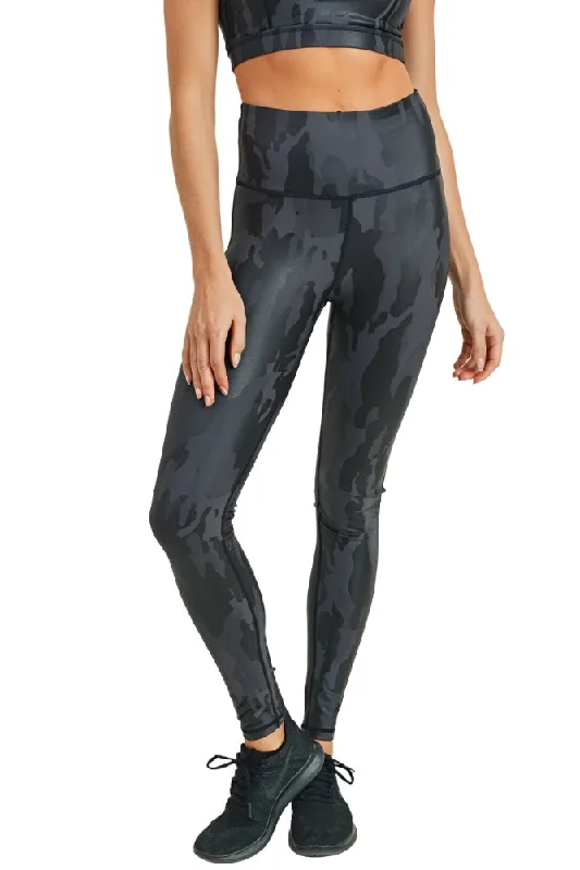 Mono B Camo Foil Print Legging APH2729