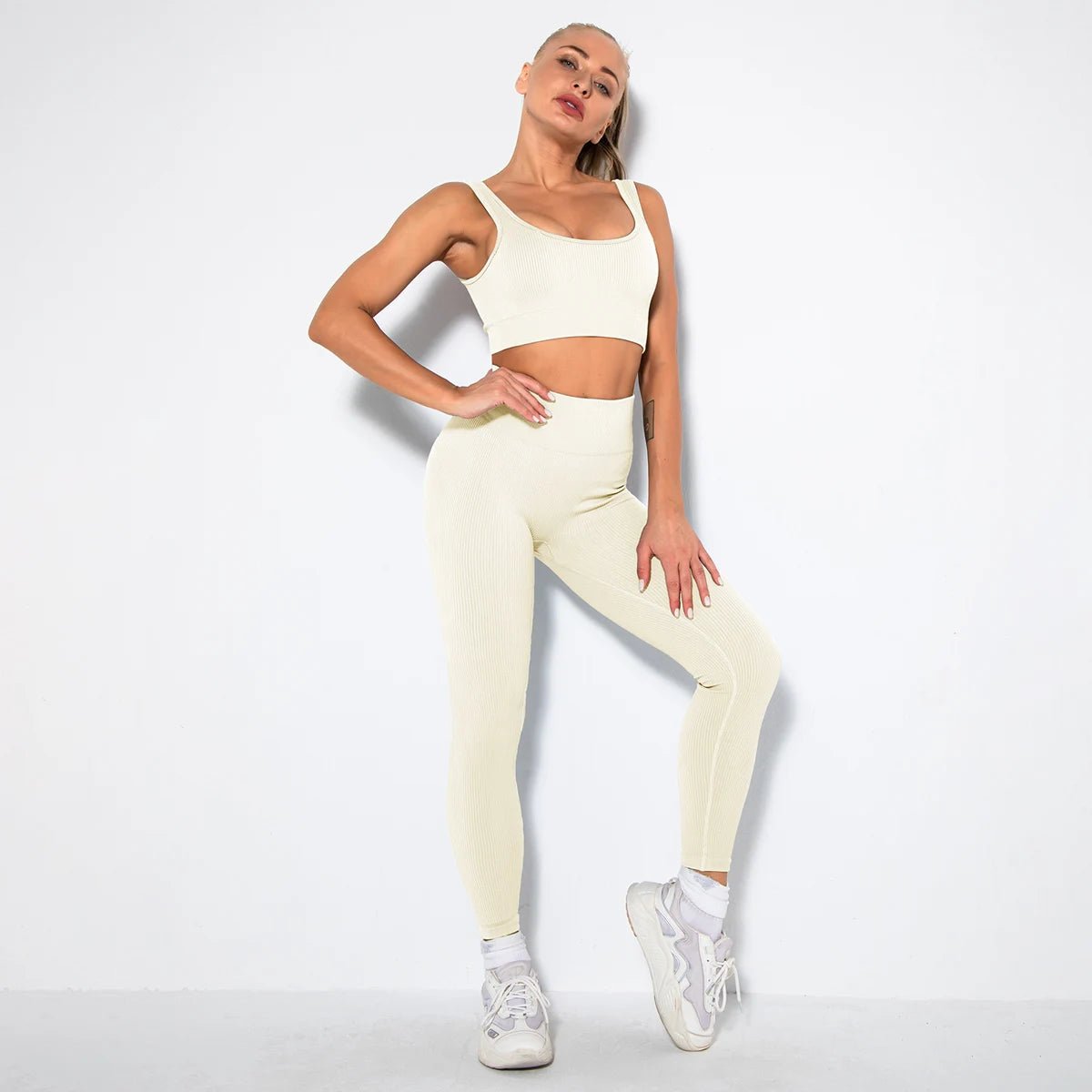 u-bra+Leggings-White