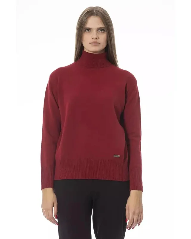 Baldinini Trend Women's Red Wool Sweater - 46 IT