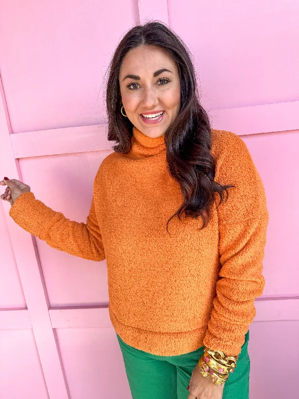 Cozier Than Most Sweater - Orange