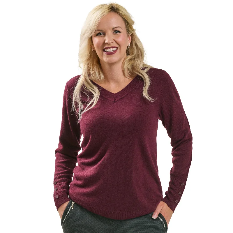 lily morgan Women's V-Neck Sweater