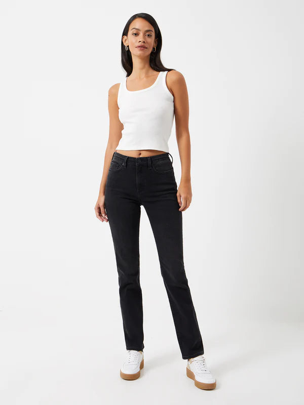 French Connection Denim Stretch Slim Straight Jeans-Black-74PZJ