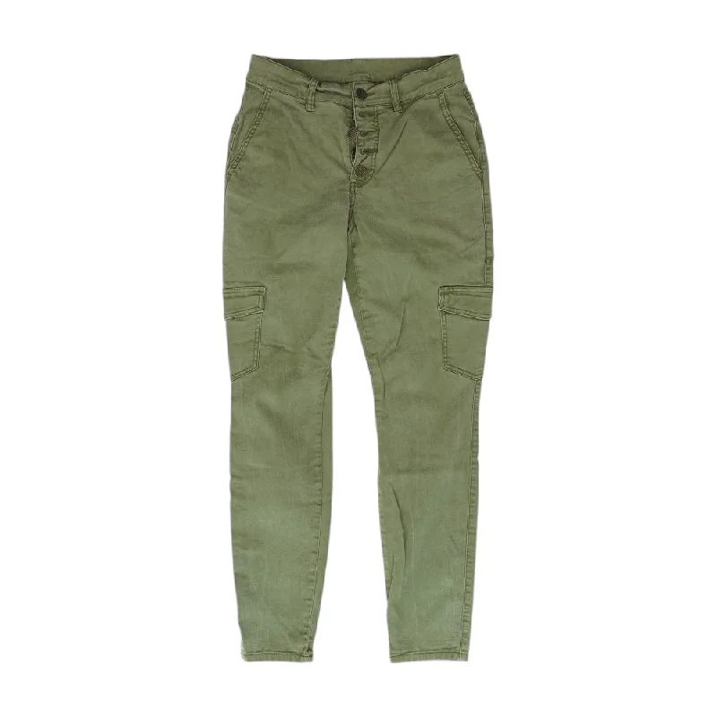 Green Solid Jeans