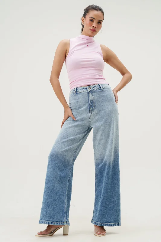 Celestial Shift Retro Flare Stretch Jeans